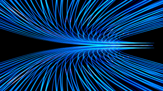 abstract light in blue and green with dark background