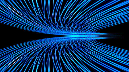 abstract light in blue and green with dark background