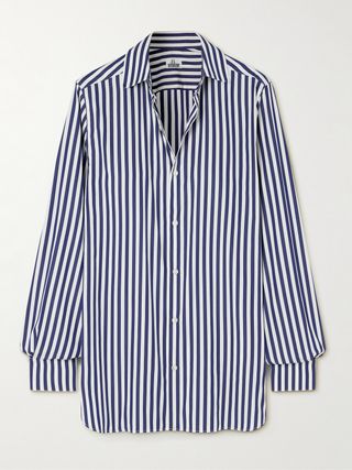 Striped Cotton-Poplin Shirt