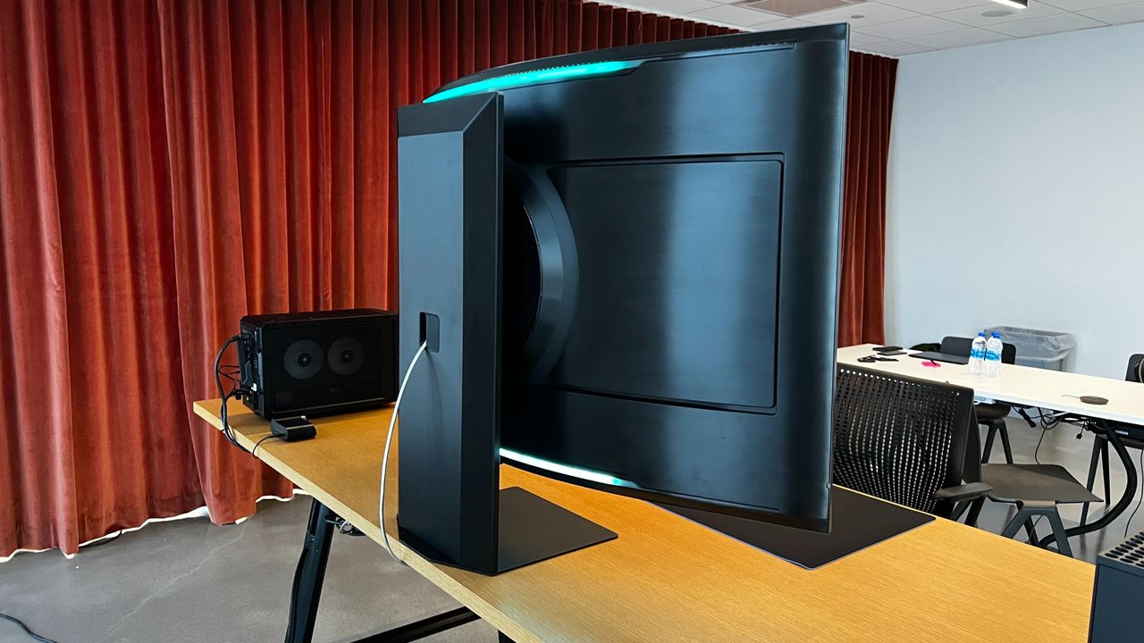 Back of Odyssey Ark Gaming Monitor