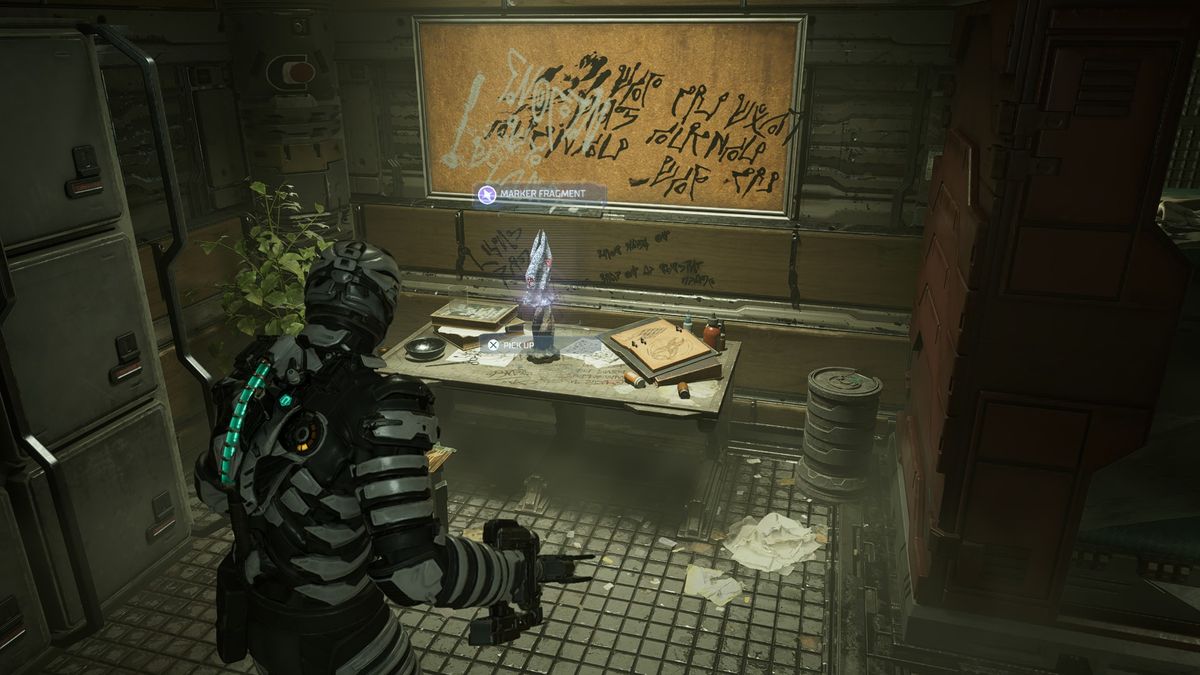 Dead Space Marker Fragment in Crew Deck room