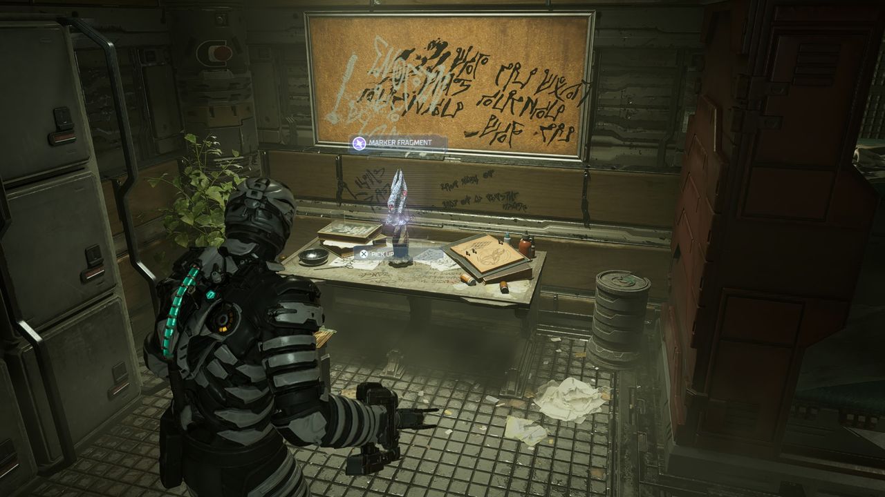 Dead Space Marker Fragment in Crew Deck room