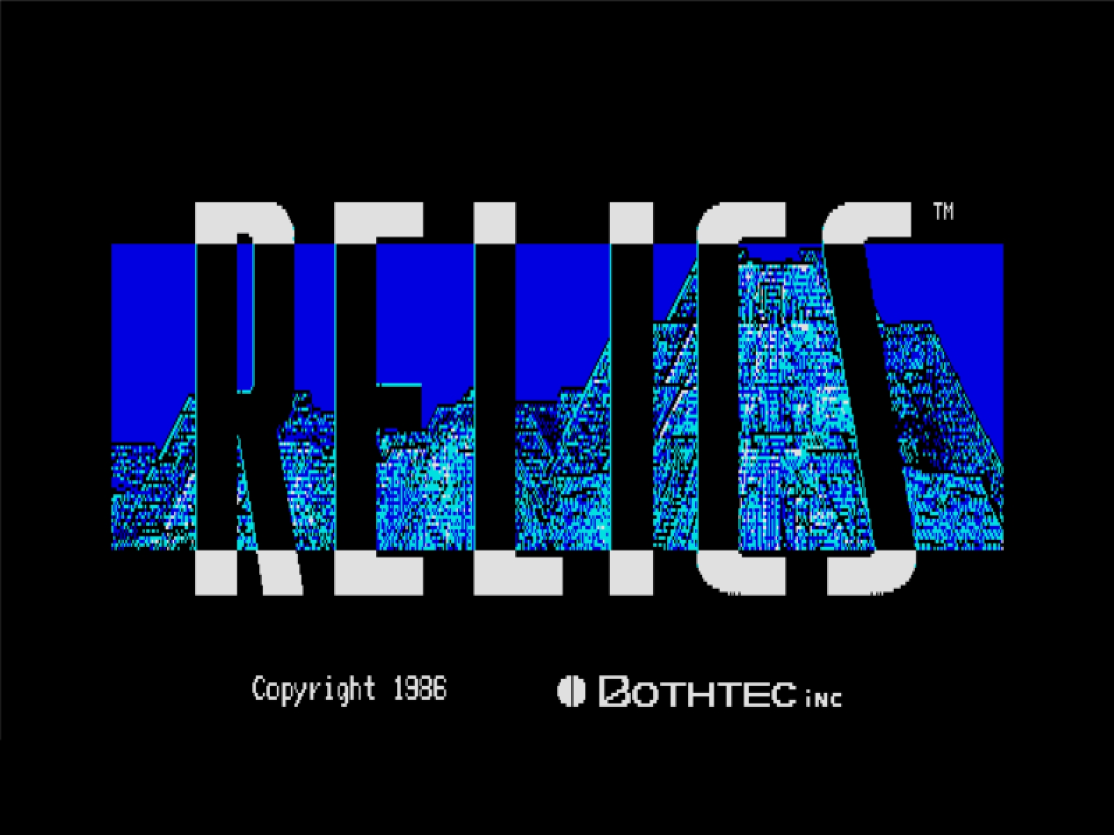 Relics, an MSX adventure from 1986