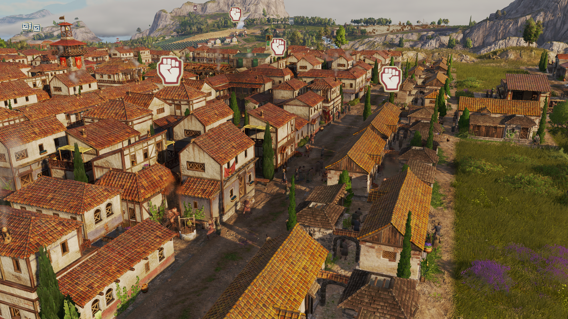 An Anno 117: Pax Romana gameplay screenshot on PC.