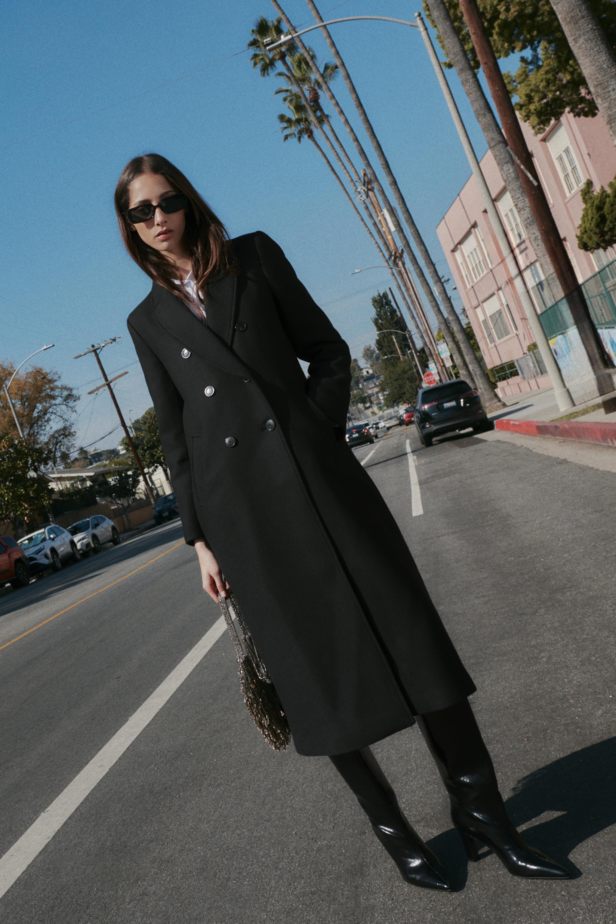 Double-Breasted Long Coat