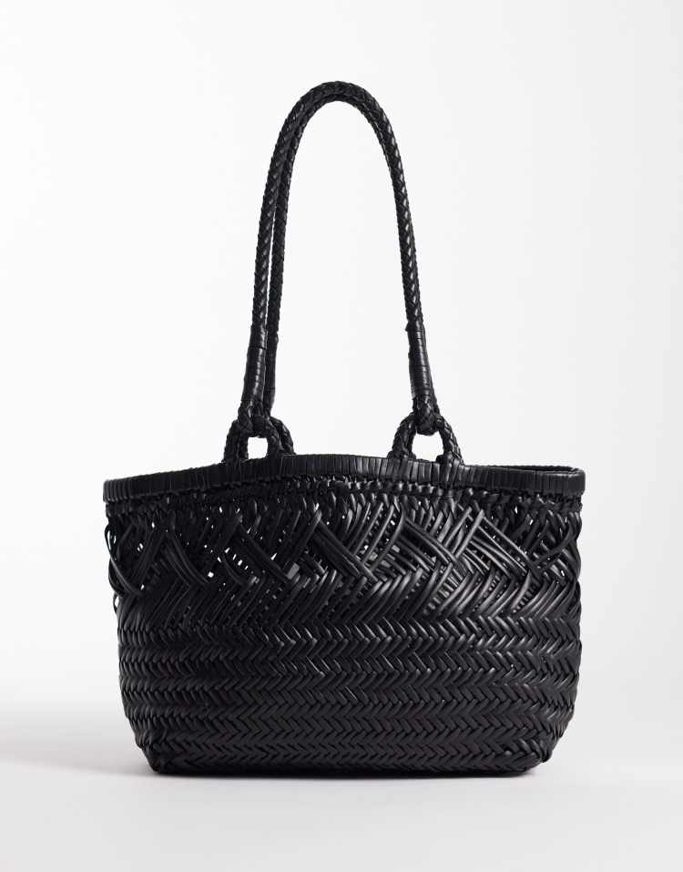 ASOS Design, Leather Woven Weave Tote