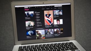 A photo of the BBC iPlayer interface on a Macbook.