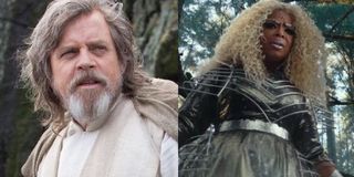 Luke Skywalker and Mrs. Which side by side