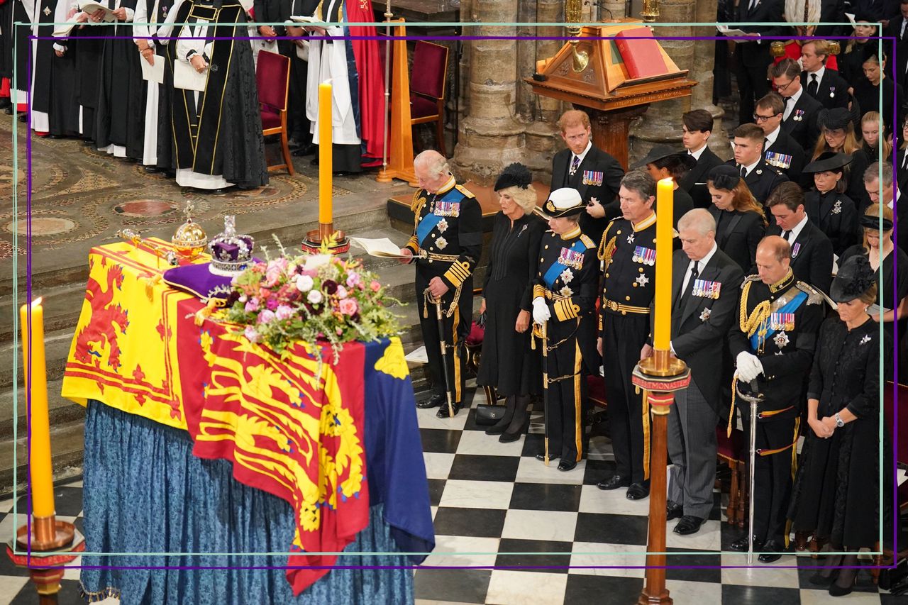 Royal Family stood inside Westminster Abbey for Queen&#039;s funeral