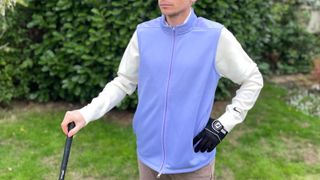 The Nike Therma-FIT Men's gilet in purple