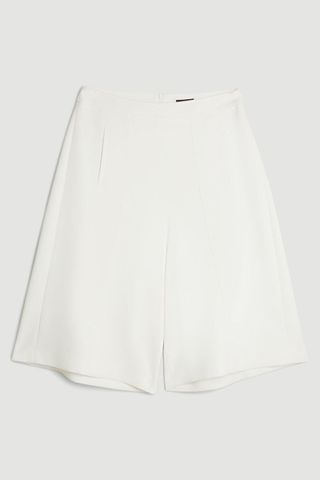 Karen Millen, Compact Stretch Stitch Detail Tailored Walking Shorts