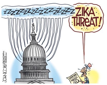 Editorial Cartoon U.S. Zika 2016