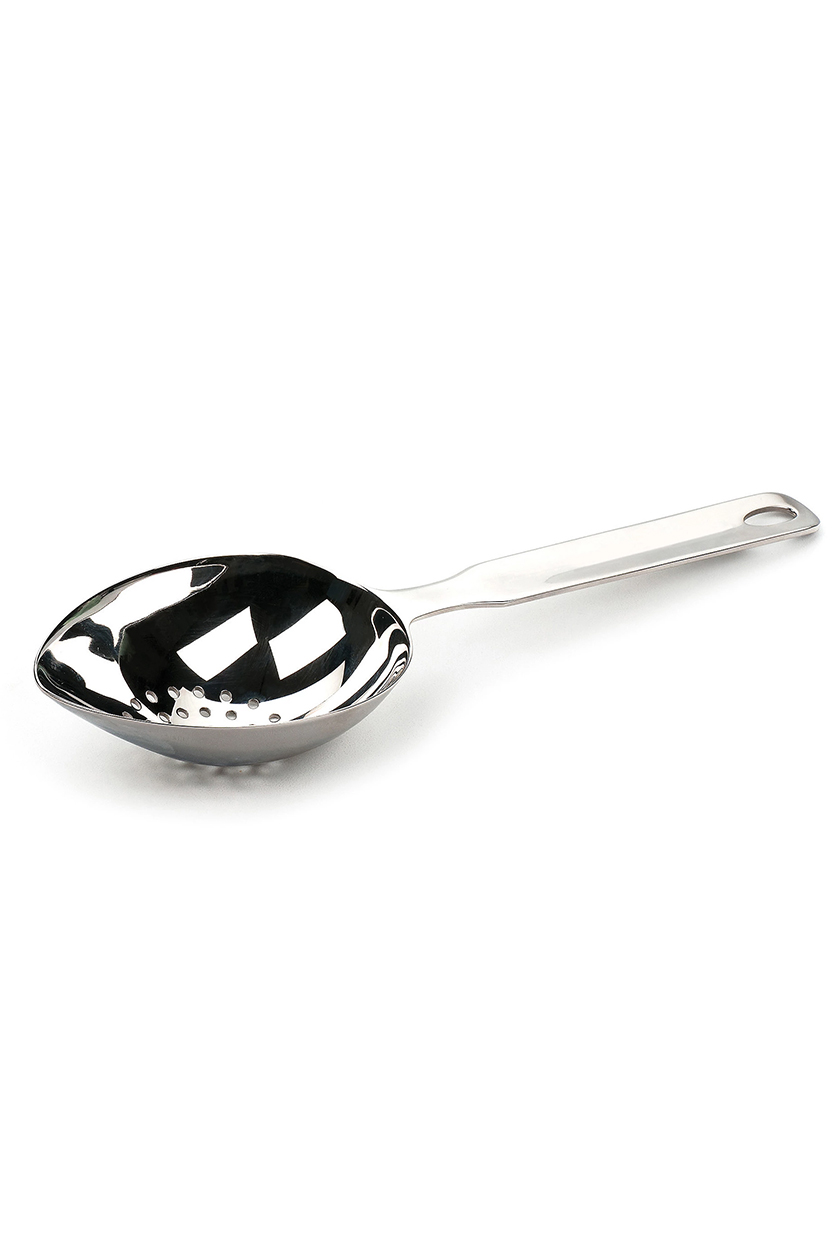 Silver ice cube scoop from QVC