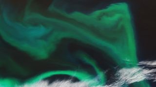 Algal blooms in the Pacific Ocean captured by the European Sentinel 2 Earth observation satellite.