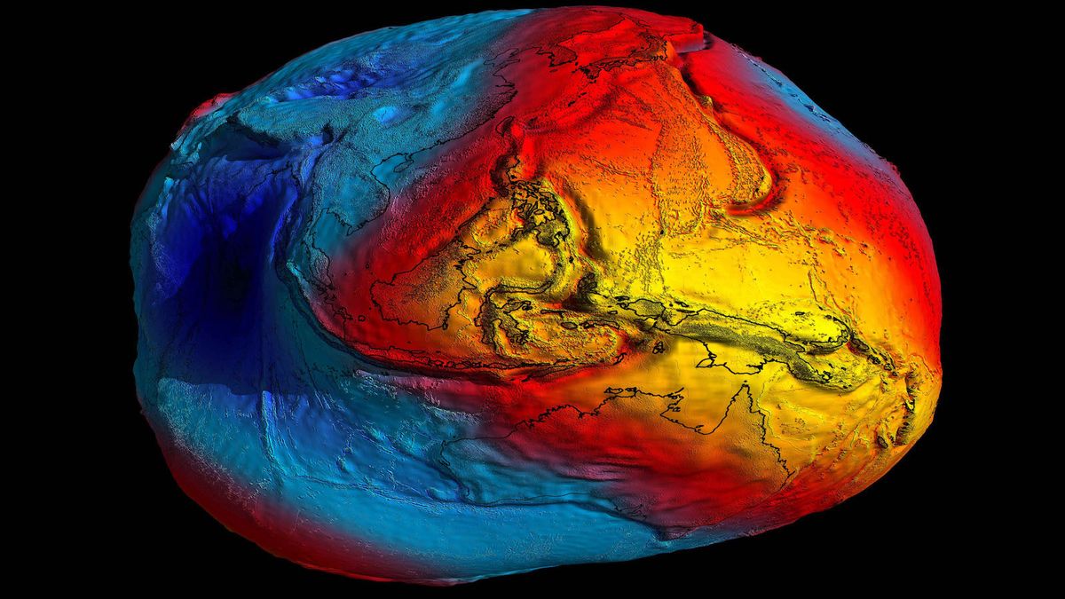 قال العلماء إن ثقب الجاذبية في المحيط الهندي نتج عن بحر قديم منقرض