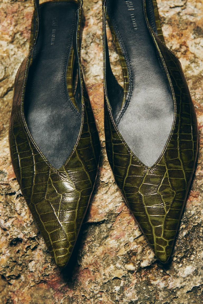 Leather Slingbacks