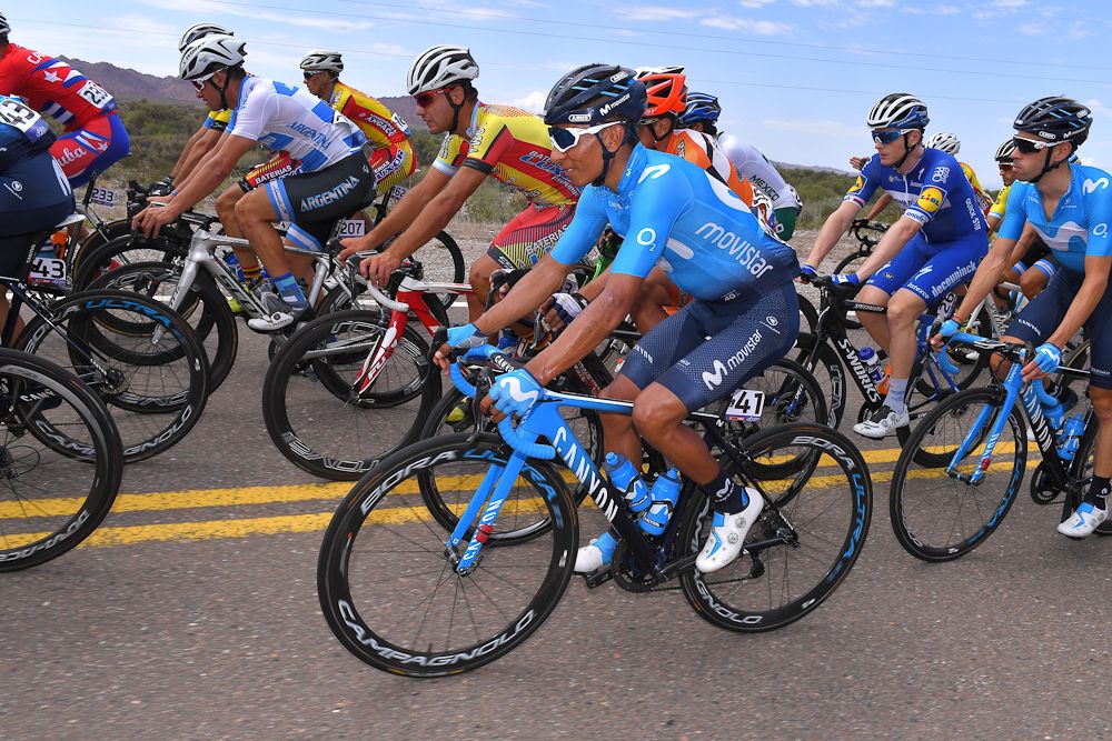 Nairo Quintana in the bunch during stage 4 at the Vuelta a San Juan