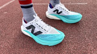 Man wearing the New Balance FuelCell SuperComp Pacer v2