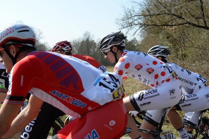 Christophe Laborie (Bretagne-Seche Environnement) in the polka dots