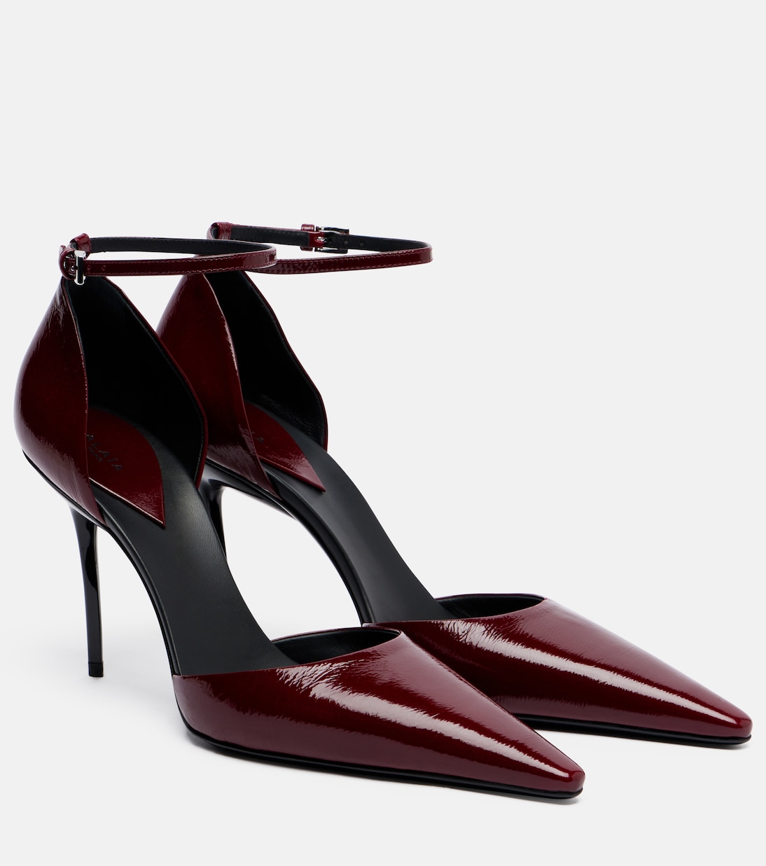 90 Leather Pumps in Burgundy - Alaia
