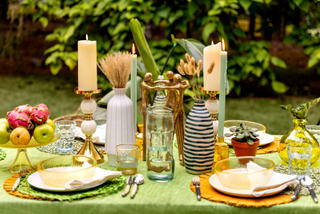 autumn themed table setting