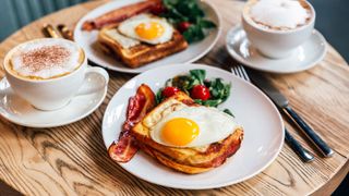 breakfast food on a table