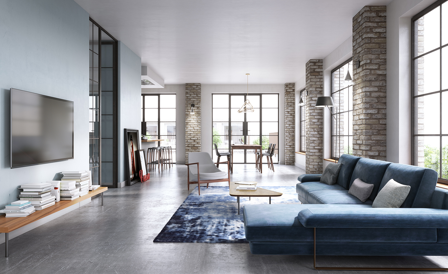 Living room of the building