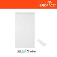 Home Decorators Collection White Cordless Smart Roller Shade Powered by Hubspace
