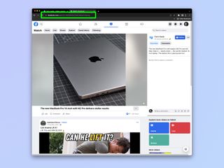 A screenshot showing how to download videos on Facebook