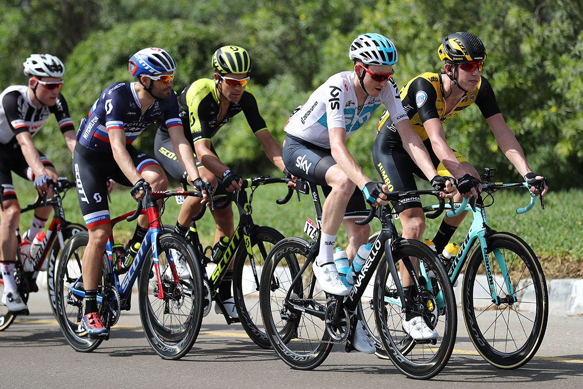 Luka Mezgec in his Slovenian champion's jersey