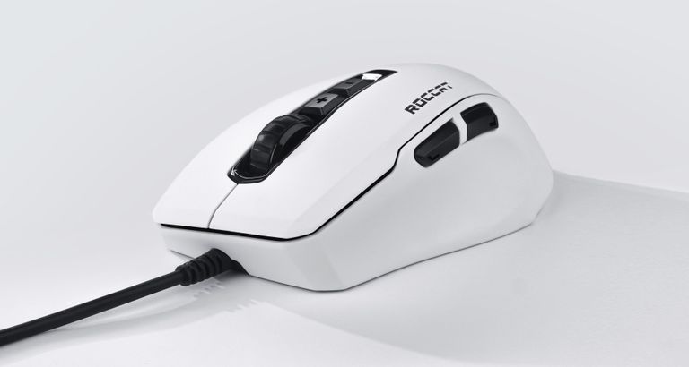 Black and white gaming mouse