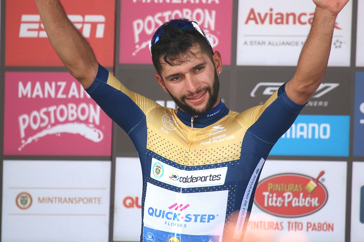 Fernando Gaviria (Quick-Step Floors) in the sprint jersey