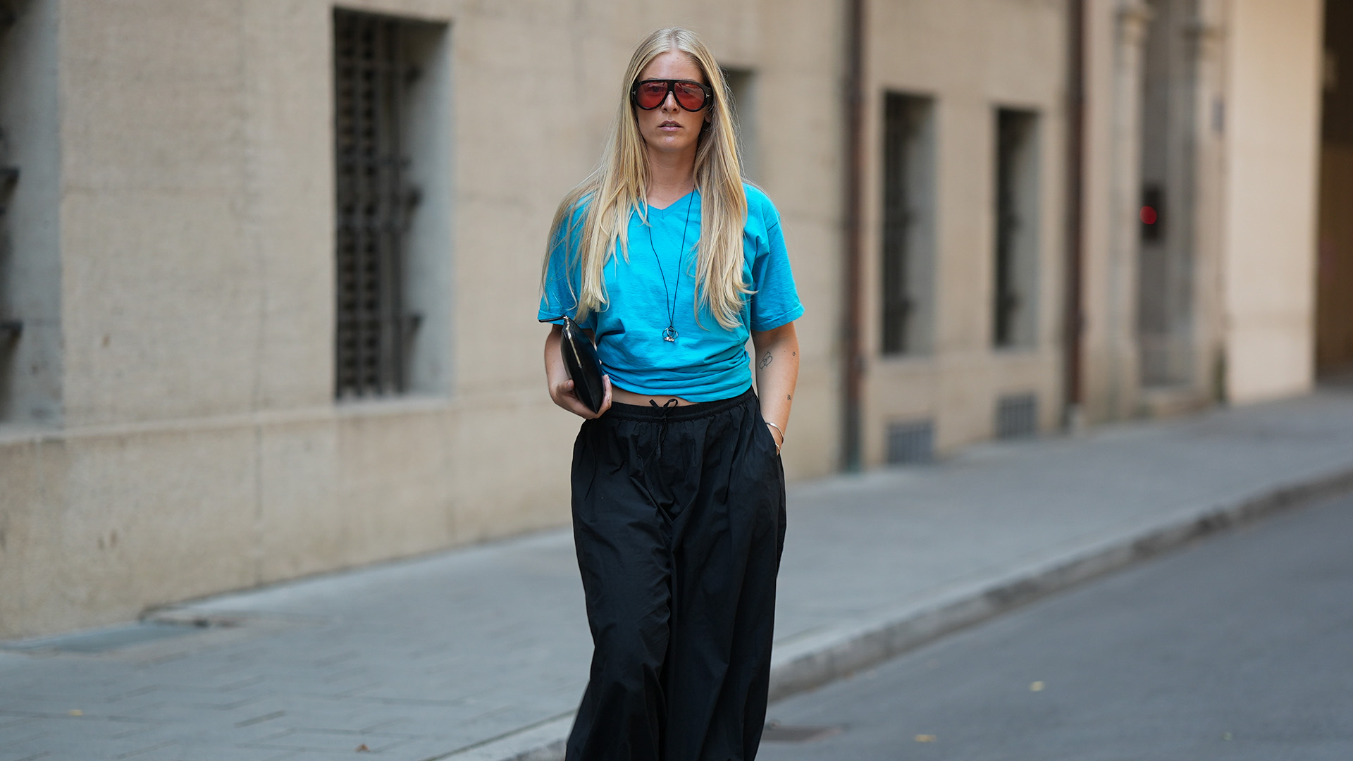 balloon pants street style