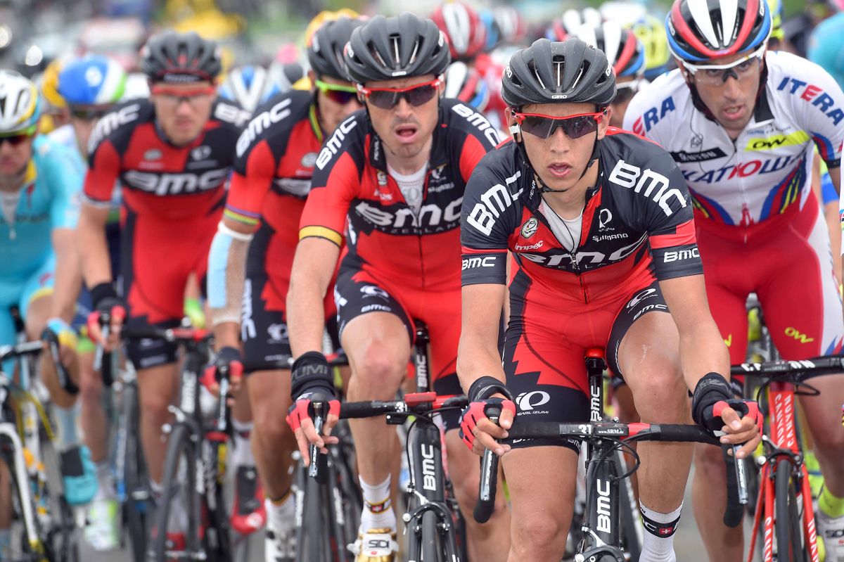BMC with Dylan Teuns controlling the pace