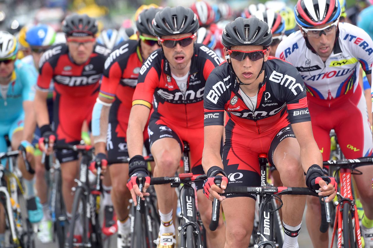 BMC with Dylan Teuns controlling the pace