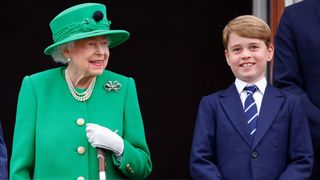 Queen Elizabeth with Prince George
