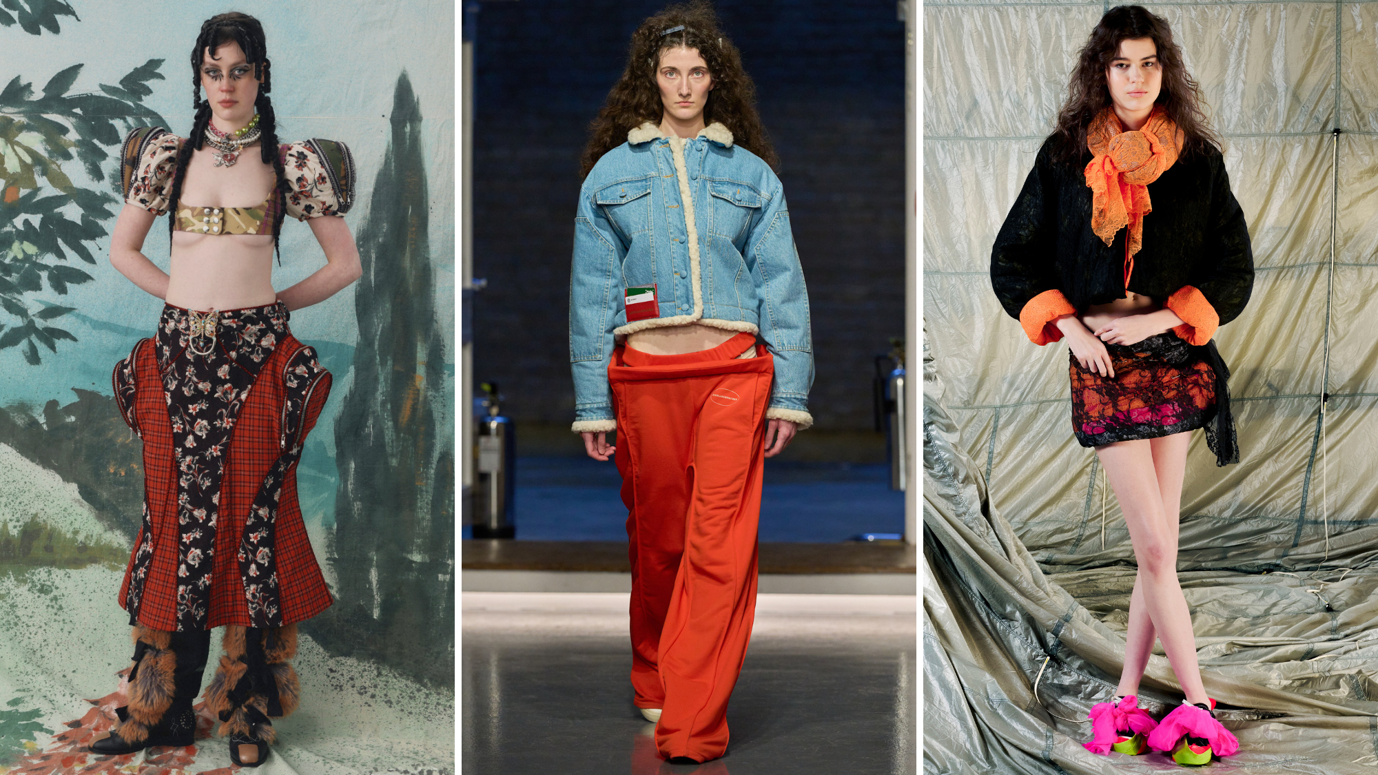 campaign imagery for Chopova Lowena, Ksenia Schneider, Jawara Alleyne