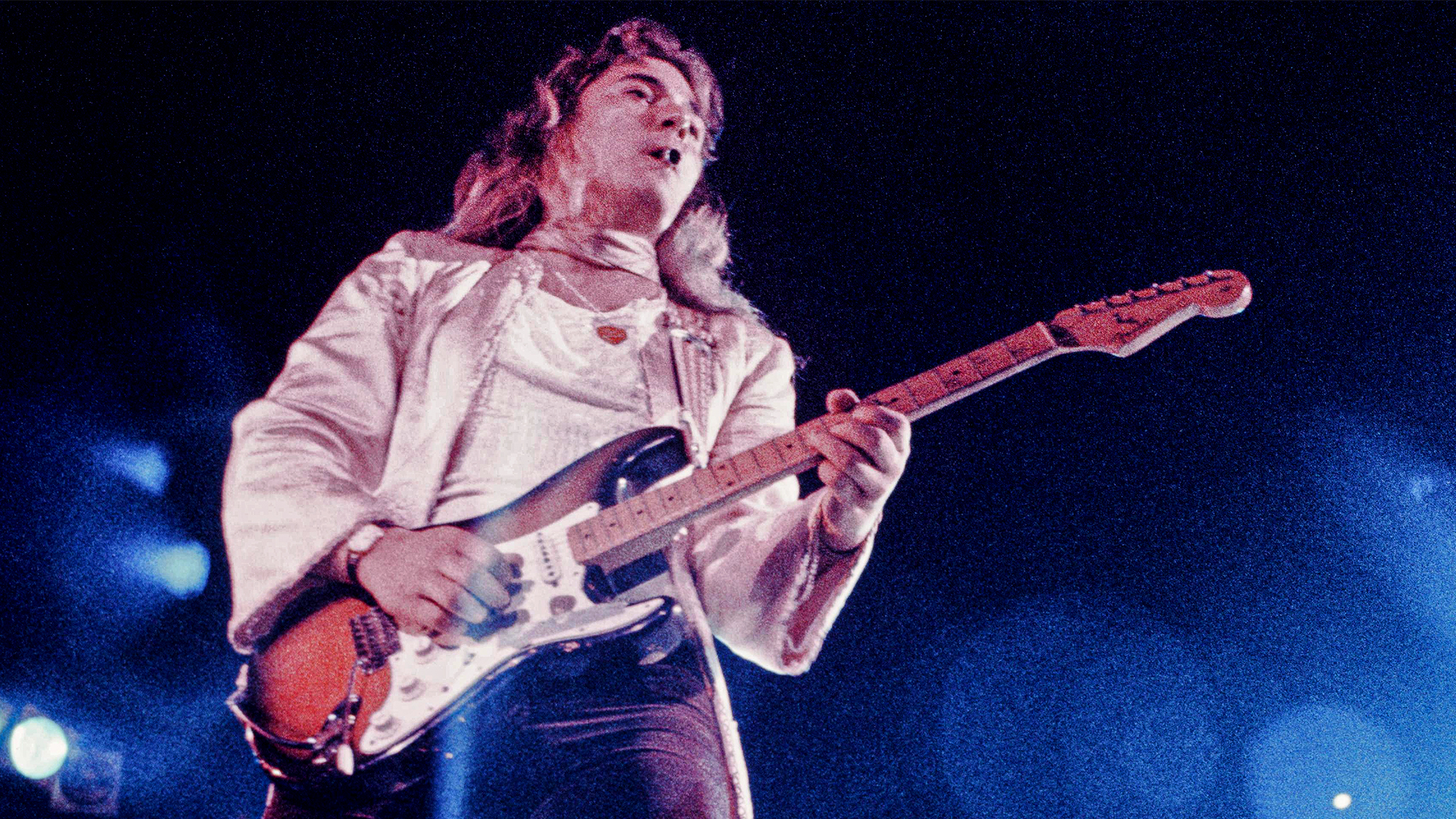 Deep Purple Tommy Bolin live at Nippon Budokan, Tokyo, December 1975.