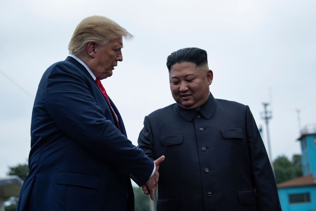 Donald Trump and Kim Jong Un.