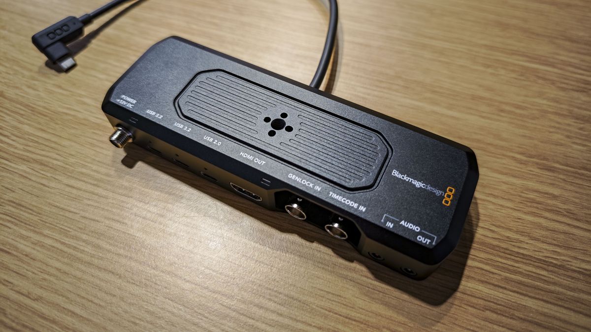 IBC 2025 show &ndash; BlackMagic Camera ProDock on a tbale