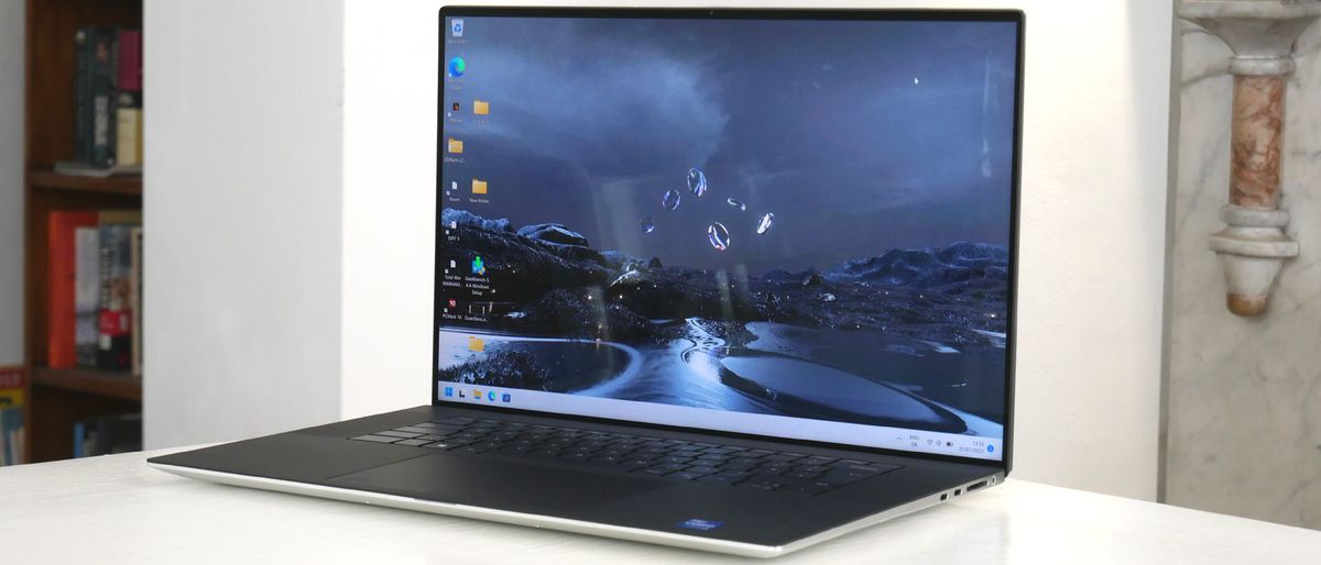 A Dell XPS 17 (2022) on a table