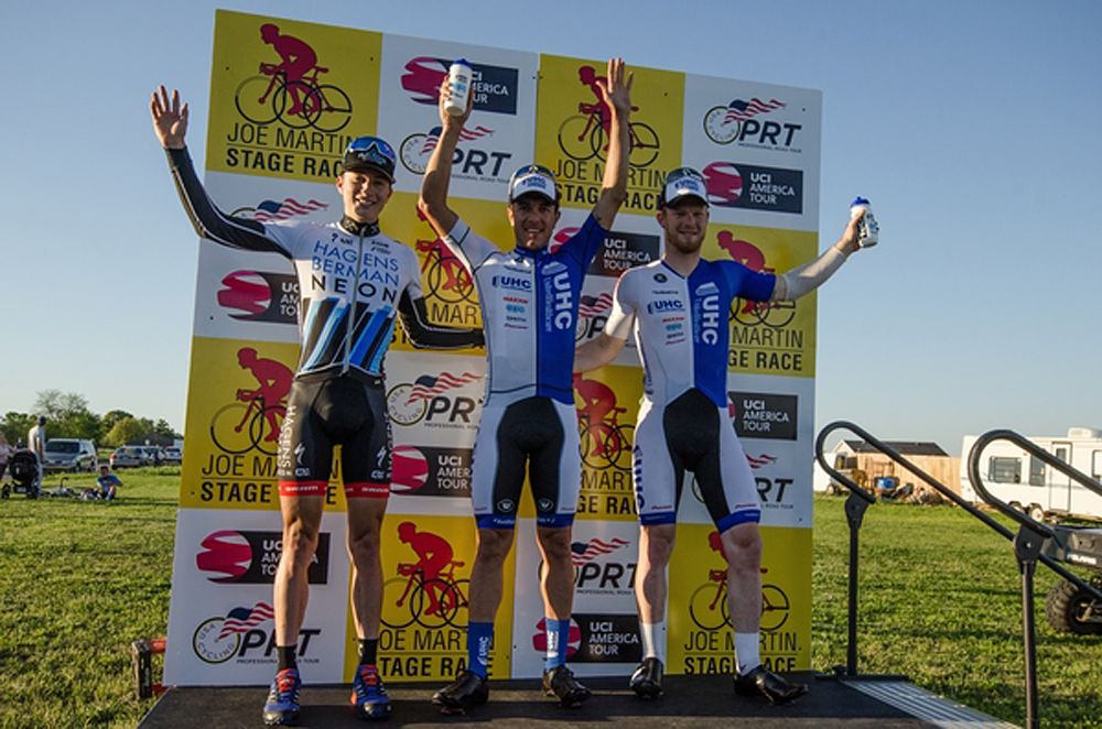 Carlos Alzate (UnitedHealthcare) wins stage 3 at Joe Martin