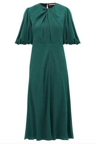 Magnolia Puff-Sleeve Dress