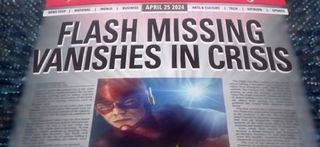 The flash newspaper headline