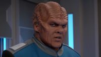 Bortus looking in anger. 