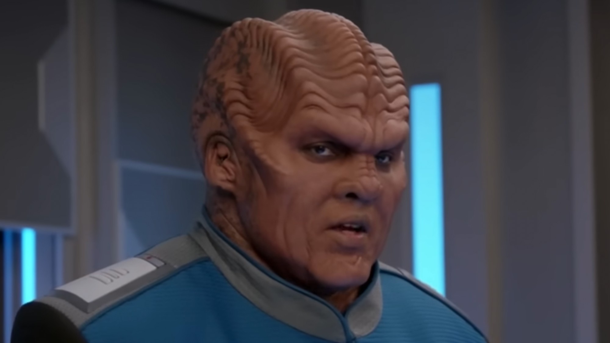 Bortus looking in anger. 