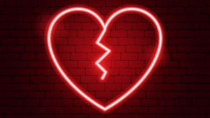 Red, Heart, Love, Organ, Neon, Human body, Heart, Symbol, 