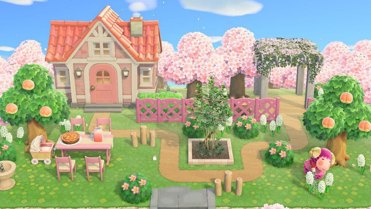 Stellas Pink Home Happy Home Paradise Acnh