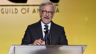 Steven Spielberg pronuncia un discurso en la 33ª edición de los Premios del Gremio de Productores 