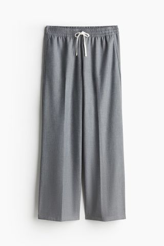 Wide-Cut Pull-On Pants